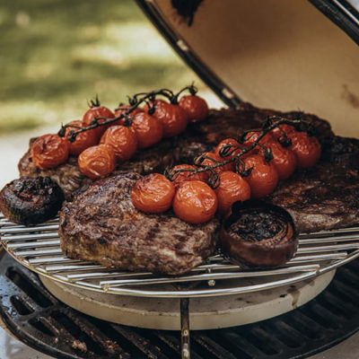 Parrilla en kamado