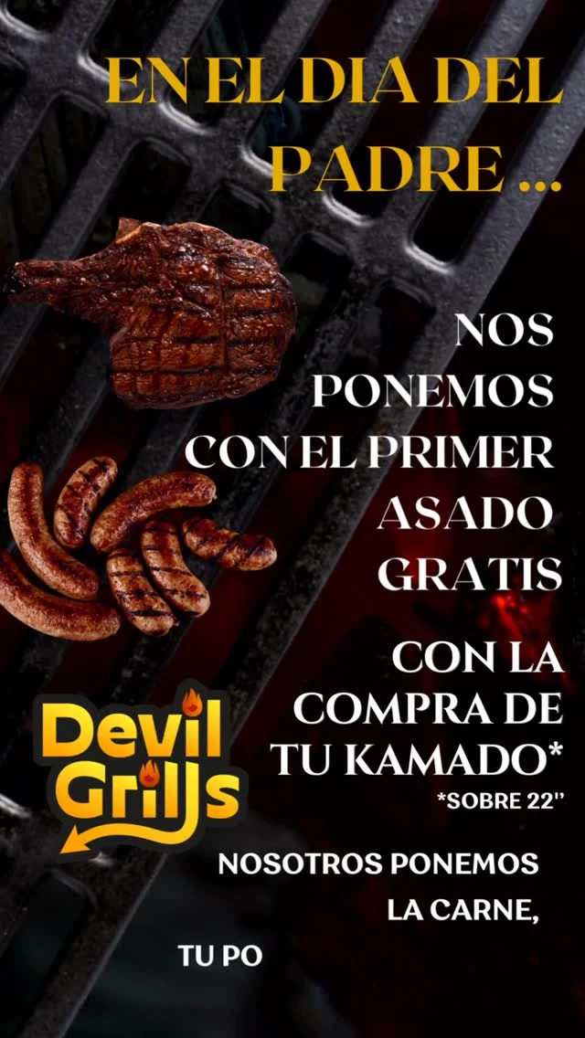 🅿🆁🅾🅼🅾🅲🅸🅾🅽 🅳🅸🅰 🅳🅴🅻 🅿🅰🅳🆁🅴
Si quieres regalorear a tu papá en el #díadelpadre, nosotros ponemos el #asado🥩y le enseñamos a usar el kamado.
Así es!! 📣 vuelve una de las promociones más queridas por los clientes. Durante el mes de junio, los kamados de 22, 23.5 y 26” que se vendan, tienen de regalo el asado. Tú pones las cervezas 🍺 y un par de amigos, nosotros nos encargamos del resto.

Nota: promoción solo válida para kamados que se vendan en el mes de junio en la ciudad de Santiago, pero si eres de cualquier otra ciudad, escríbenos y te mandaremos un buen regalo 🎁 para tu papá!! Tenemos despacho a todo Chile 🇨🇱